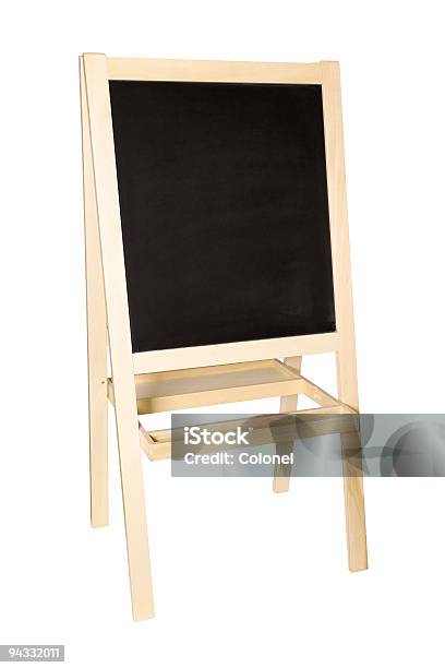 Photo libre de droit de Chalkboard Tracé De Détourage banque d'images et plus d'images libres de droit de Chevalet de peintre - Chevalet de peintre, En bois, Image en couleur