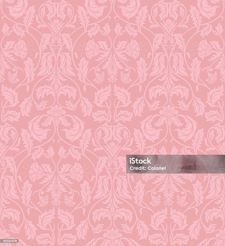 Rosa papel tapiz (continuo - arte vectorial de Color - Tipo de imagen libre de derechos