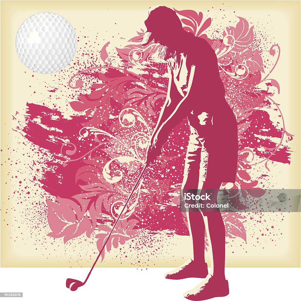 Sports personnes-Golf - clipart vectoriel de Golf libre de droits