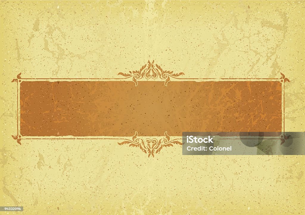 Faded, Antique Plaque  Antique stock vector