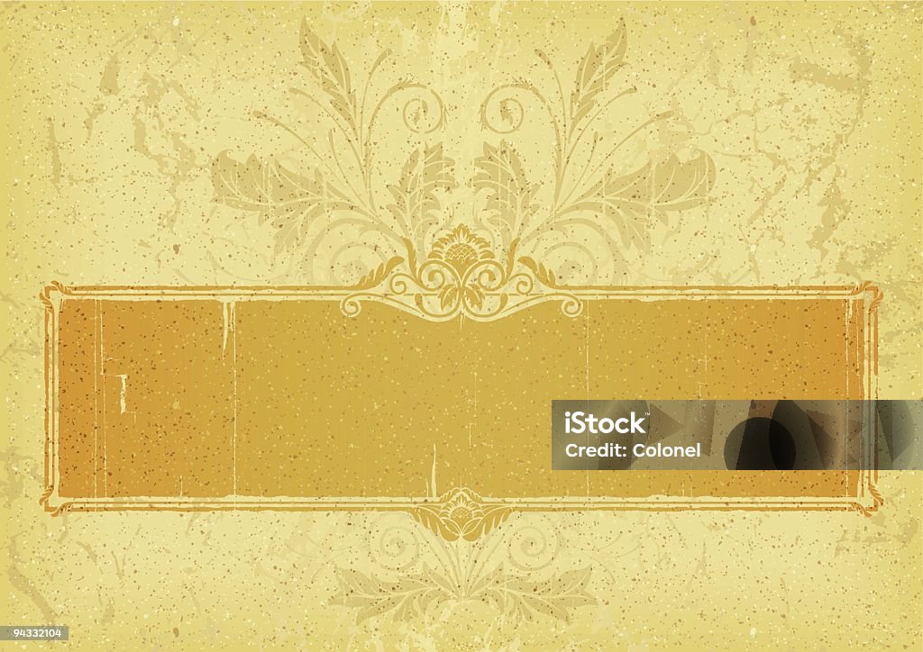 Faded, Antique Plaque  Antique stock vector