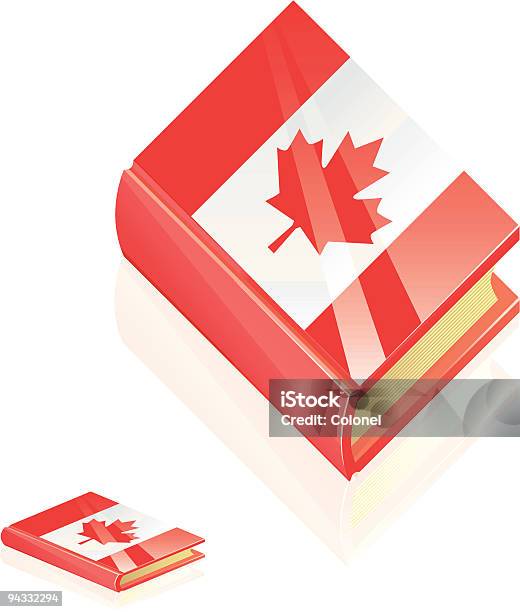 Ilustración de Canadá Reservar En El Icono y más Vectores Libres de Derechos de Aprender - Aprender, Bandera, Bandera canadiense