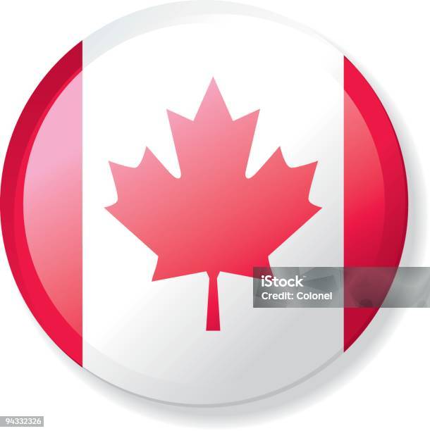 Revers À Bouton Drapeaucanada Vecteurs libres de droits et plus d'images vectorielles de Canada - Canada, Culture canadienne, Drapeau