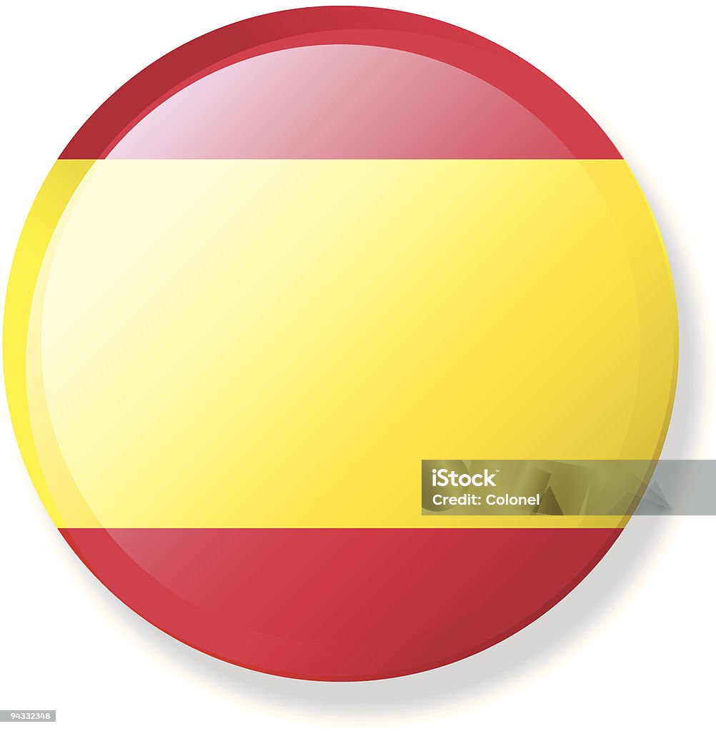 Lapela botão de bandeira de Espanha - Royalty-free Crachá - Acessório arte vetorial