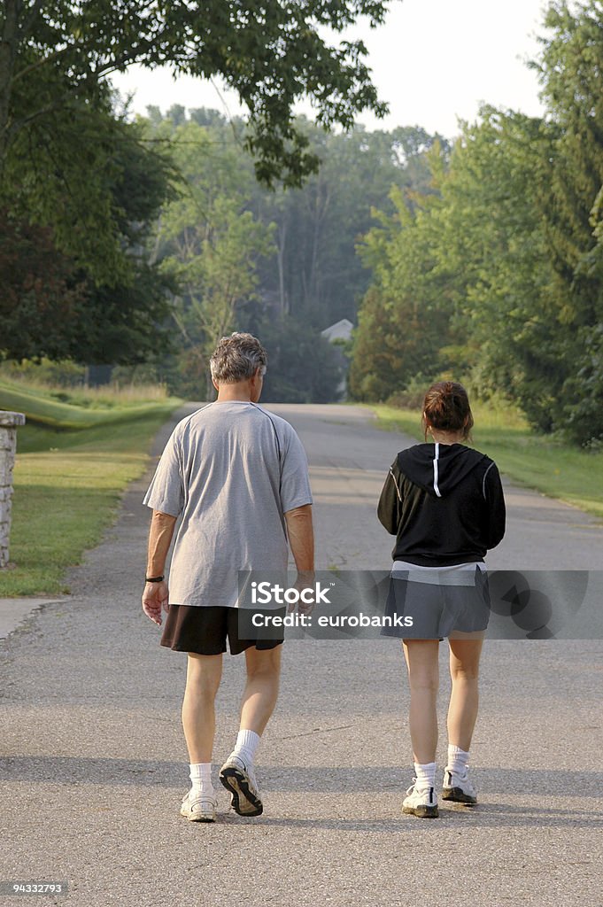 Morning Walk  35-39 Years Stock Photo