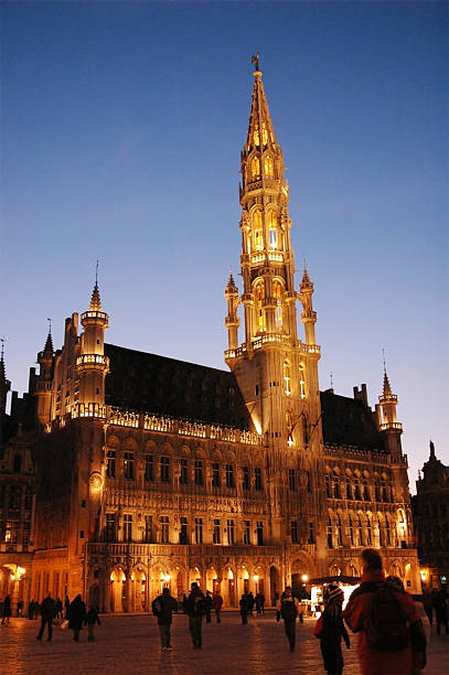グランプラスブリュッセル - brussels belgium arranging majestic ストックフォトと画像