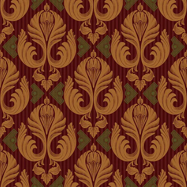 Vector illustration of Antique Wallpaper (seamless)