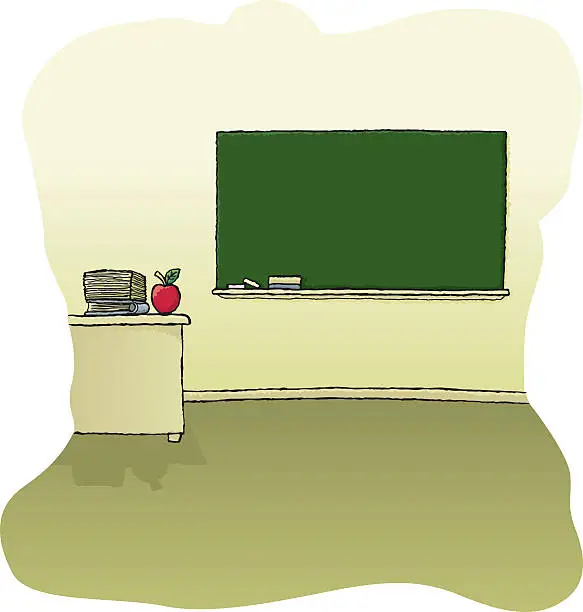 Vector illustration of Empty Classroom
