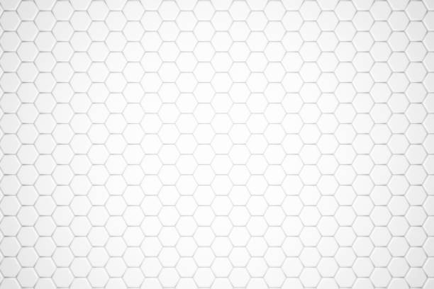 resumen hexagonal fondo 3d panal - hexagon tile pattern black fotografías e imágenes de stock