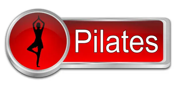 Photo of Pilates button - 3D illustration