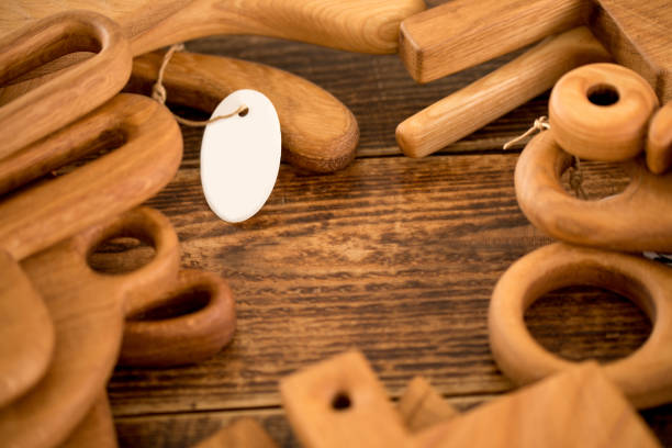 istock Decorative cutting boards of different shapes and sizes. 943355008