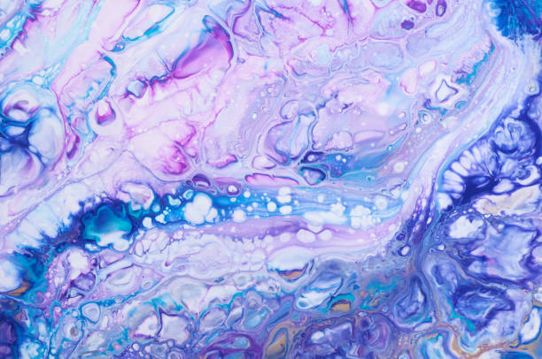 istock Fluid Art. Abstract colorful background, wallpaper, texture. Mixing  paints. Modern art. Marble texture 943358770