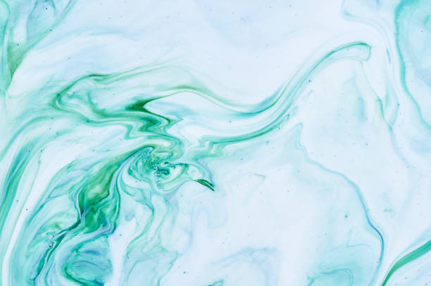 istock Fluid Art. Abstract colorful background, wallpaper. Mixing  paints. Modern art. Marble texture 943359422