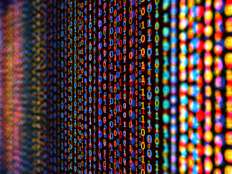 Abstract Binary code background