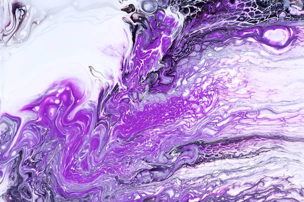 istock Fluid Art. Abstract colorful background, wallpaper, texture. Mixing  paints. Modern art. Marble texture 943364304