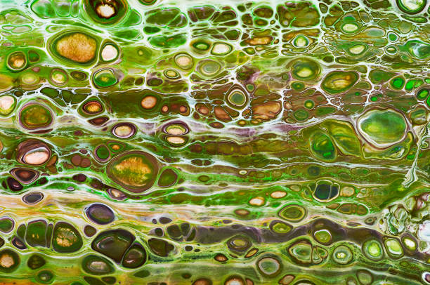istock Fluid Art. Abstract colorful background, wallpaper. Mixing  paints. Modern art. Marble texture 943364718