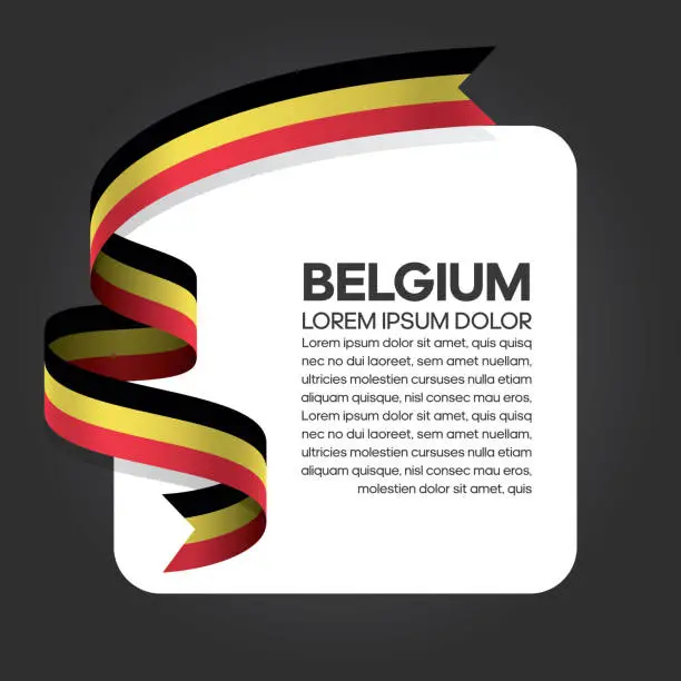 Vector illustration of Belgium flag background