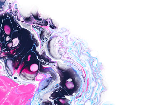 istock Fluid Art. Abstract colorful background, wallpaper, texture. Mixing  paints. Modern art. Marble texture 943367862