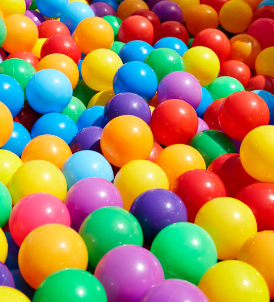 istock Colorful plastic balls playground outdoor 943372208