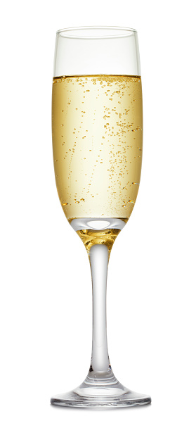 Glasses of Champagne flute.