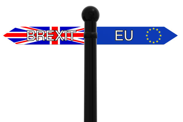 istock Signpost with Brexit and EU directions 943372512