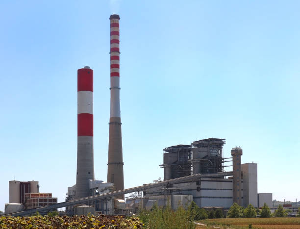 istock Coal power plant chimneys 943383412