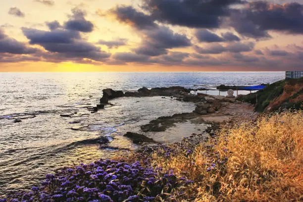 Photo of picturesque bay in Achziv, national park of Israel