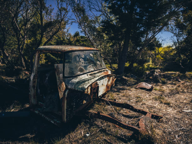 istock Rusted old truck in the blue mountains 943388528