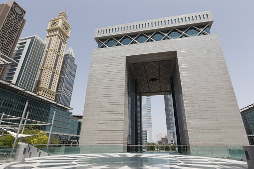 General view of the Gate in Dubai International Financial Centre.