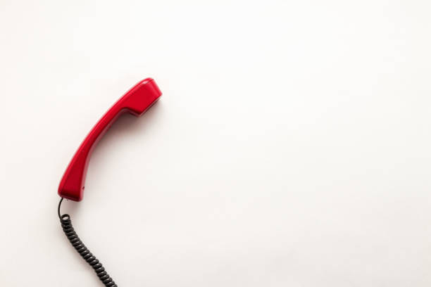 istock Handset on the pastel colorful background top view flat lay with copy space 943405292