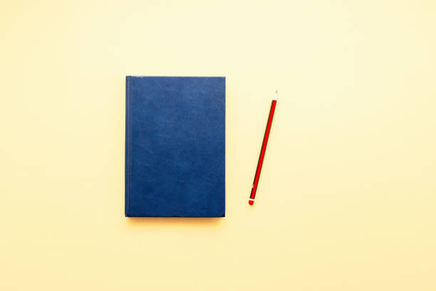 istock Pencil with notebook on the pastel colorful background top view flat lay with copy space 943418374