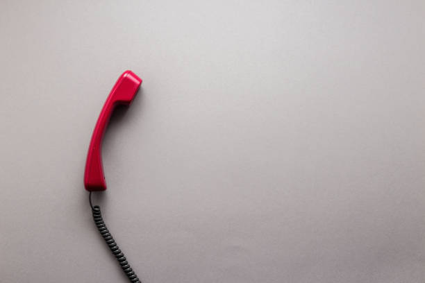 istock Handset on the pastel colorful background top view flat lay with copy space 943418734