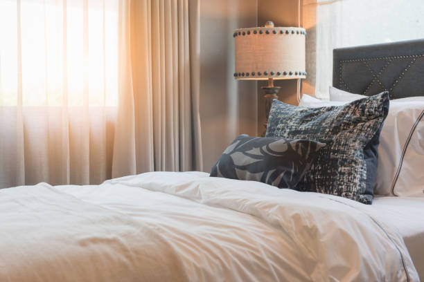 istock single bedroom with set of pillows on bed 943431030