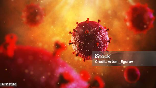 Ilustración 3d Del Virus Vih Concepto Médico Foto de stock y más banco de imágenes de VIH - VIH, SIDA, Virus