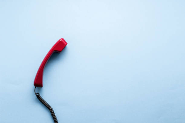 istock Handset on the pastel colorful background top view flat lay with copy space 943431526