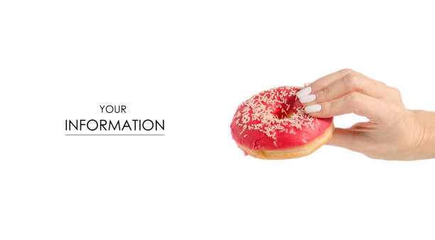 istock Donut sweetness frosting in hand pattern 943434616