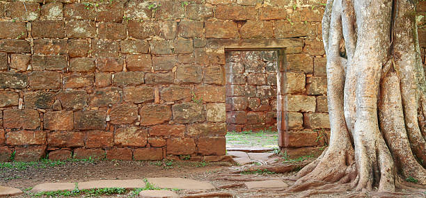 Medieval church ruin, Maridalen, Oslo, Norway.