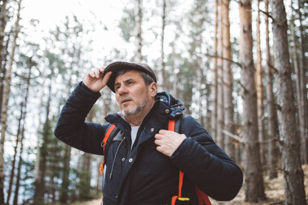 istock Mature man hiking on a mountain 943452798