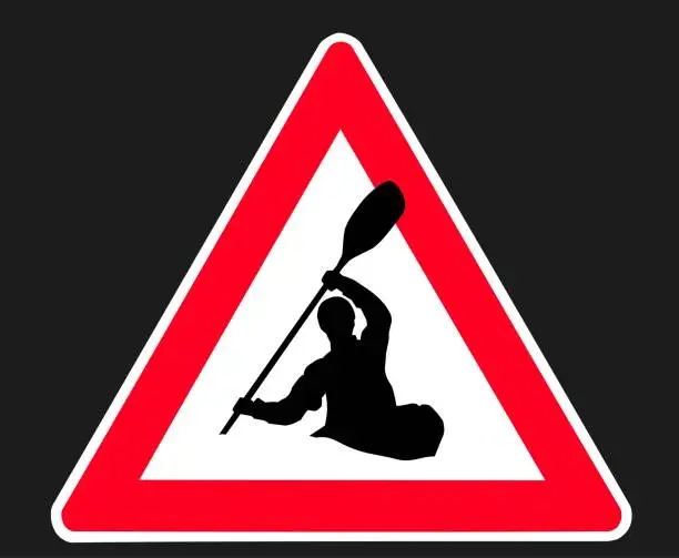 Vector illustration of Warning sign 