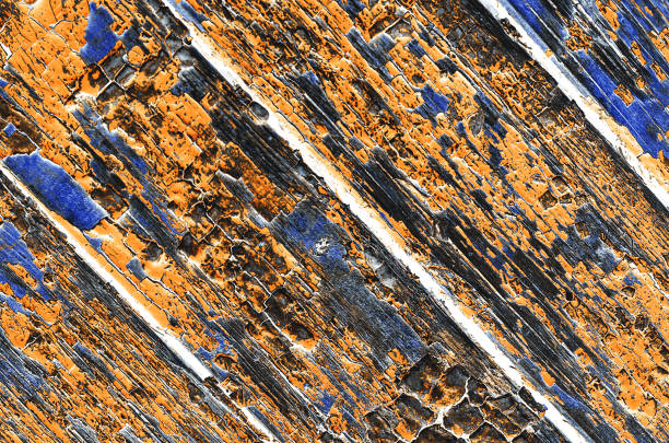 Texture wooden background of old wooden painted texture surface