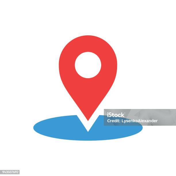 Map Pointer In Flat Style Gps Navigation Mark Illustration On White Isolated Background Pointer Destination Concept Stock Illustration - Download Image Now