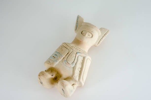 Ancient musical instrument named aerophone made with clay.
