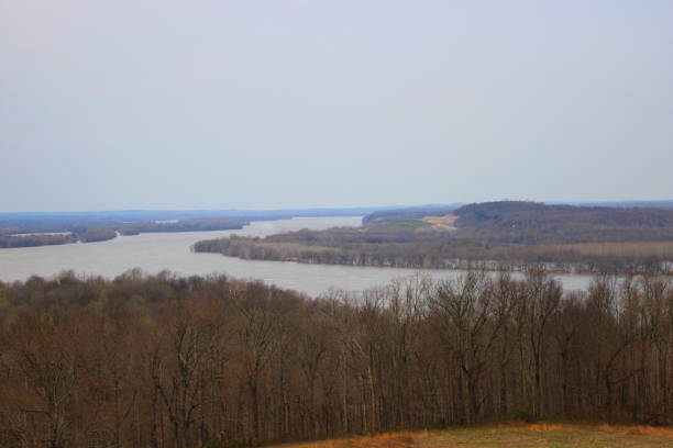 ケンタッキー冬の風景 - ohio river valley 写真 ストックフォトと画像