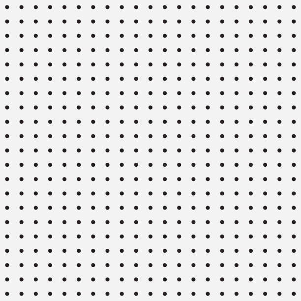 완벽 한 흰색 페그 보드 텍스처 패턴 - 점박이 일러스트 stock illustrations