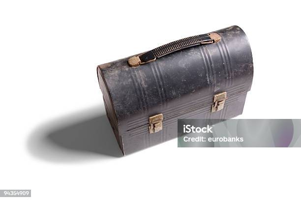 Vintage Lunchbox Stock Photo - Download Image Now - Lunch Box, Old, Black Color