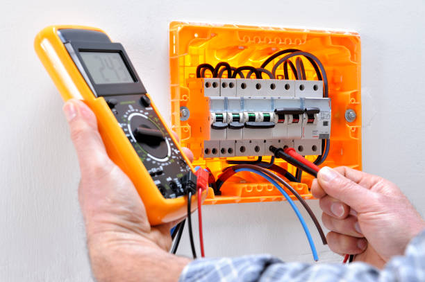istock Electrician technician at work on a residential electric panel 943551482