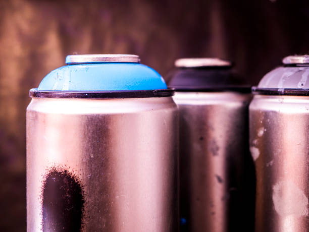istock close up graffiti aerosol spray paint cans black background 943564252