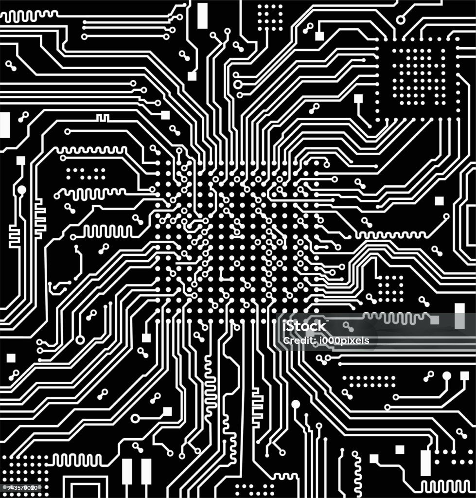 Nền Vector Bảng Mạch Điện Tử Công Nghệ Cao Hình minh họa Sẵn có ...