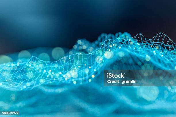 Sfondo Grafico Astratto Complesso - Fotografie stock e altre immagini di Astratto - Astratto, Tecnologia, Dati