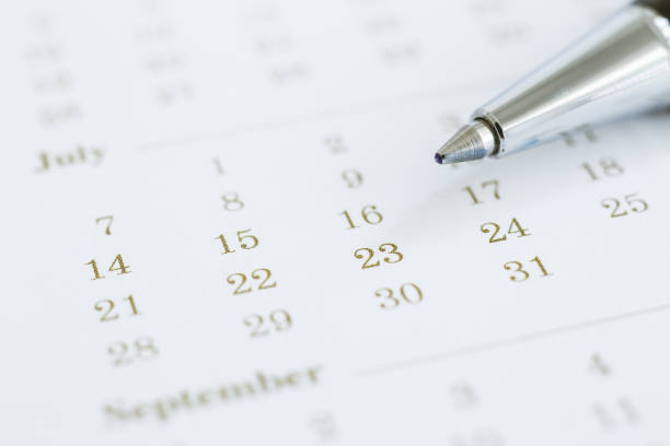 istock Vision planning timeline calendar for business management. 943584762